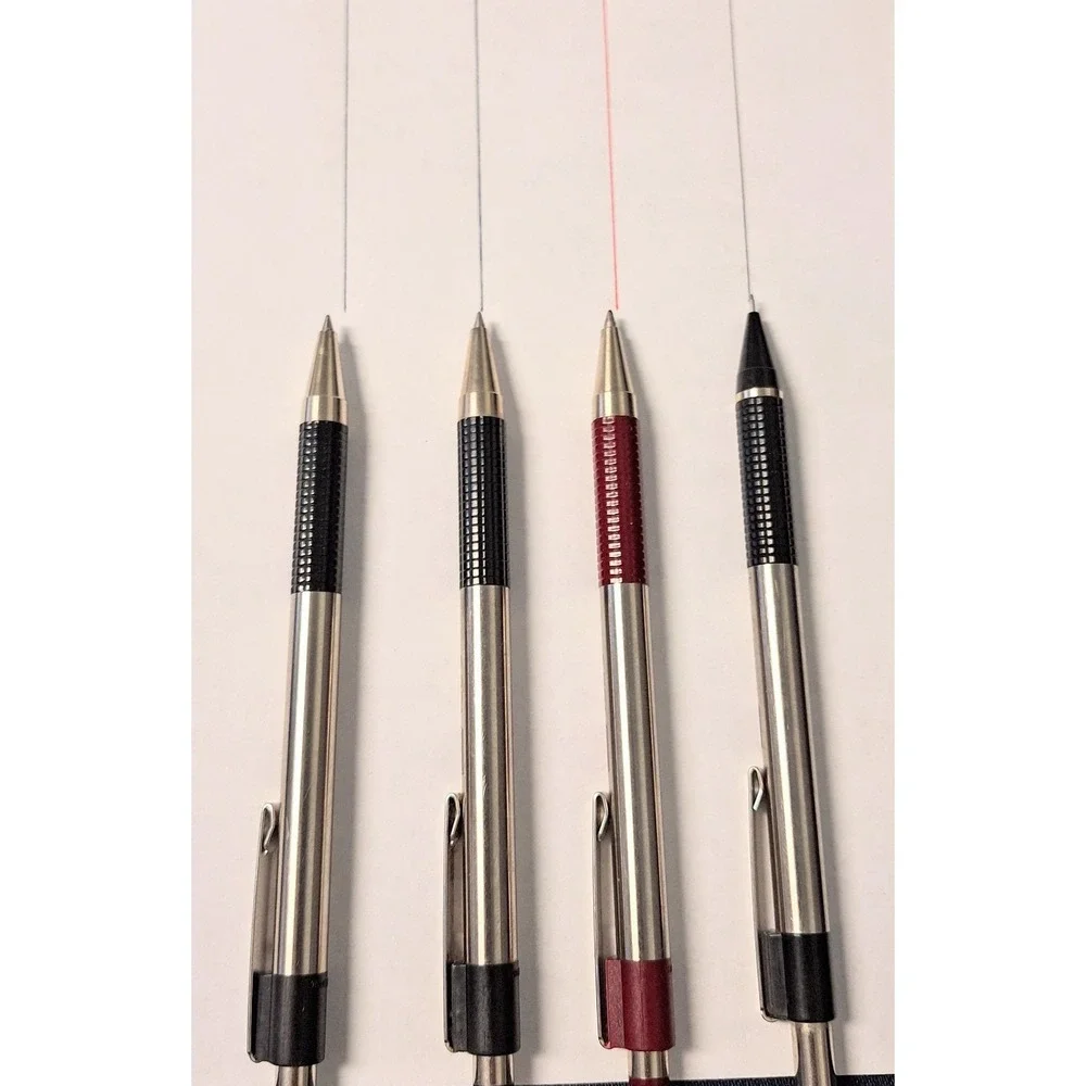 Zebra Stainless Pen Pencil Set F-301 (2) Black (1) Red and (1) M-301 0.5 Pencil